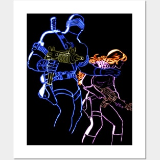 Cute Couple (transparent background) Posters and Art